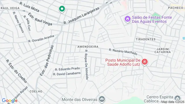 Mapa do bairro Amendoeira, São Gonçalo - RJ