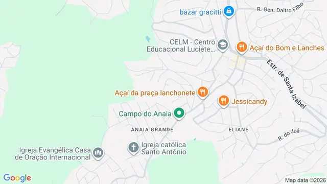 Mapa do bairro Anaia Grande, São Gonçalo - RJ