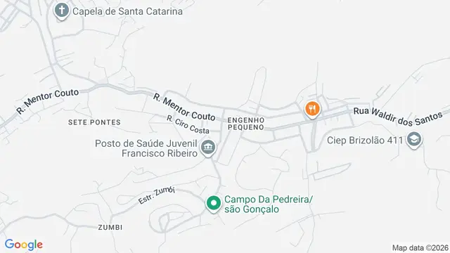 Mapa do bairro Engenho Pequeno, São Gonçalo - RJ