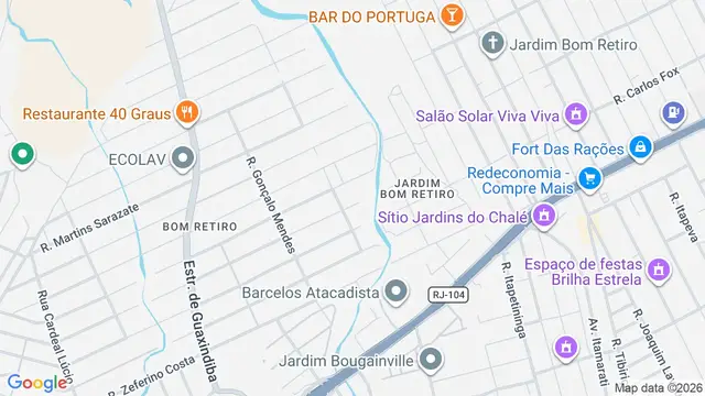 Mapa do bairro Guaxindiba, São Gonçalo - RJ