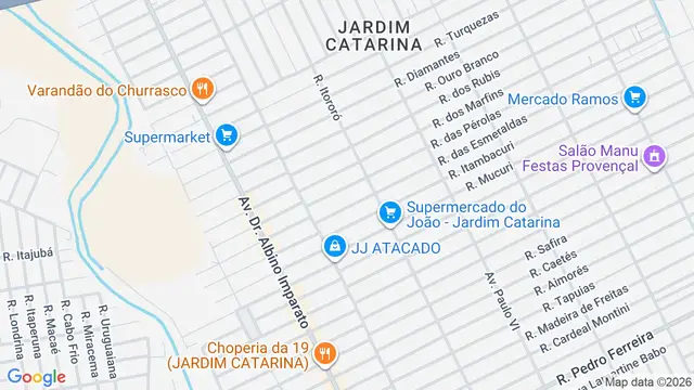 Mapa do bairro Jardim Catarina, São Gonçalo - RJ