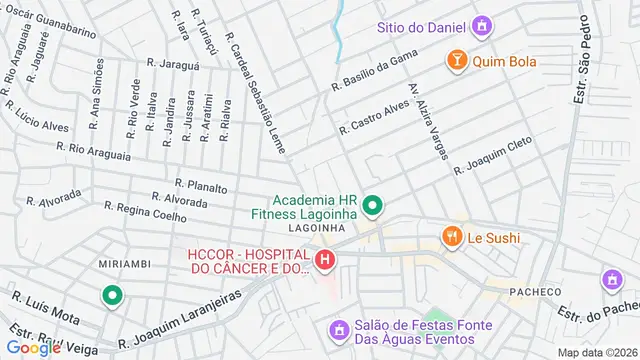 Mapa do bairro Lagoinha, São Gonçalo - RJ