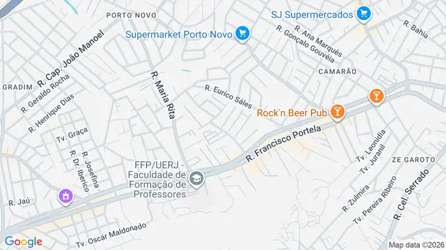 Mapa do bairro Mangueira, São Gonçalo - RJ