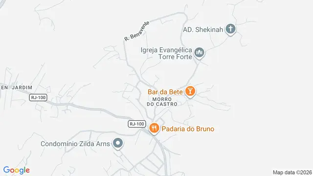 Mapa do bairro Morro do Castro, São Gonçalo - RJ
