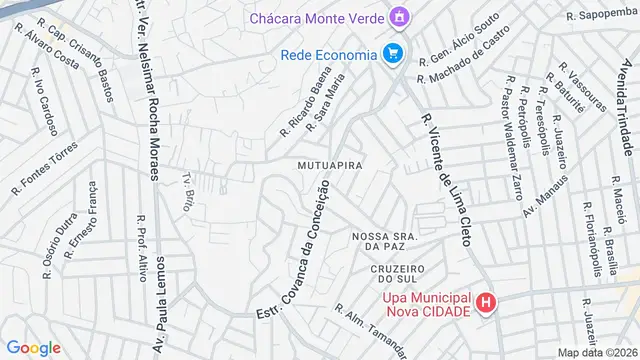 Mapa do bairro Mutuapira, São Gonçalo - RJ