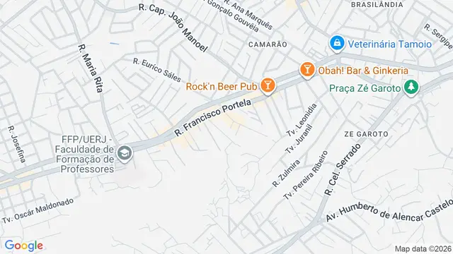 Mapa do bairro Parada 40, São Gonçalo - RJ