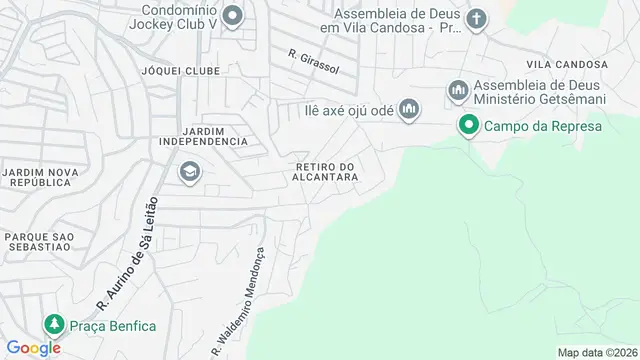 Mapa do bairro Retiro do Alcântara, São Gonçalo - RJ
