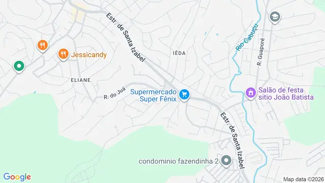 Mapa do bairro Santa Isabel, São Gonçalo - RJ
