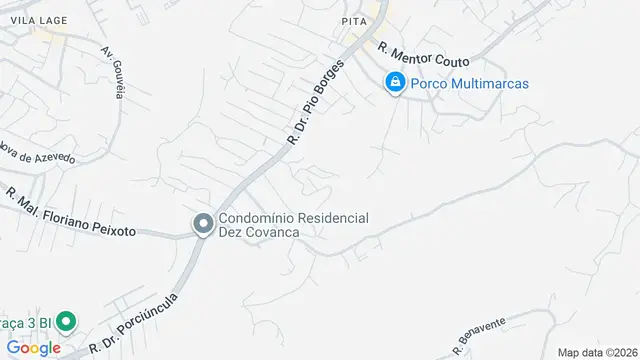 Mapa do bairro Sete Pontes, São Gonçalo - RJ